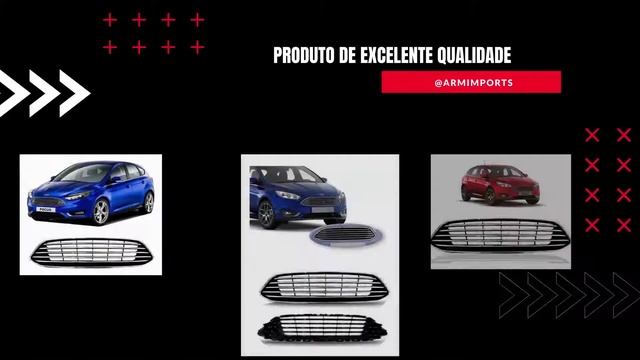 GRADE DIANTEIRA FRISO CROMADO FORD FOCUS 2016 2017 2018 смотреть онлайн