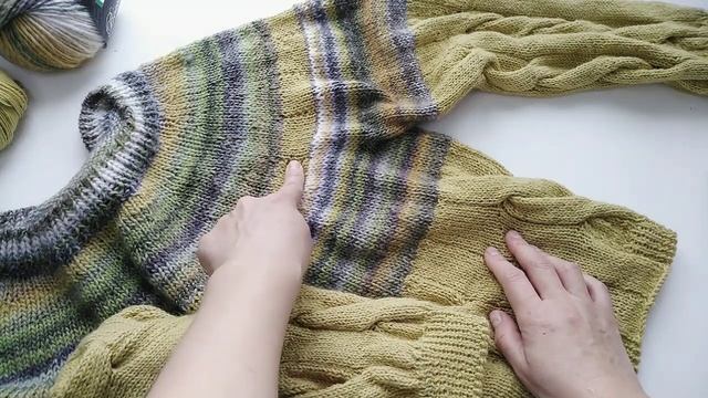 Придумала новую модель джемпера! Подойдёт на любой размер.Как связать. смотреть онлайн