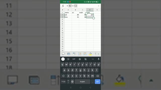 MS EXCEL (mobile version) tutorial 2 смотреть онлайн