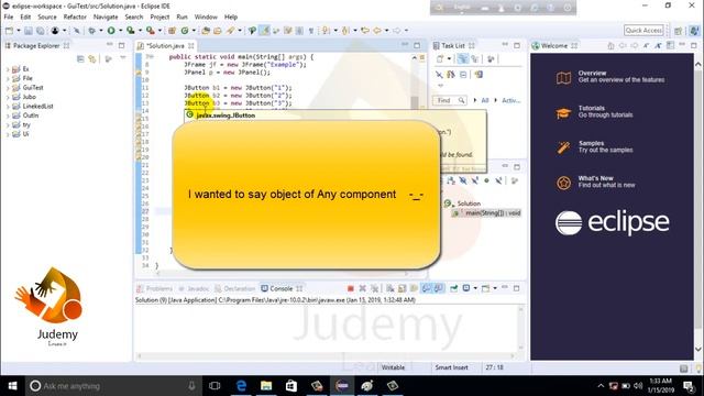 Java SWING - GridLayout Manager(AWT) | GUI | Java | SWING | Judemy | OOP | Bangla | Tutorial смотреть онлайн