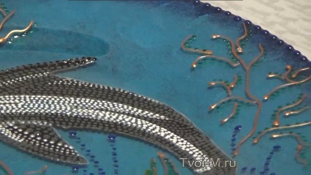 Декоративная тарелка "Дельфин" смотреть онлайн