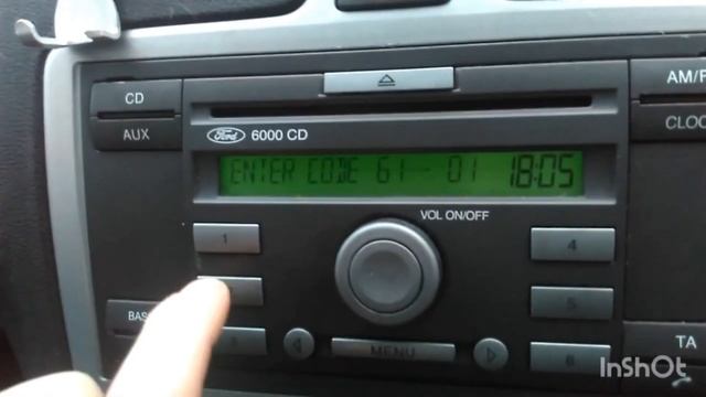 Ford Radio Code Reset CD 6000 How To Enter Radio Code and Reset Clock Unlock Code M Series смотреть онлайн