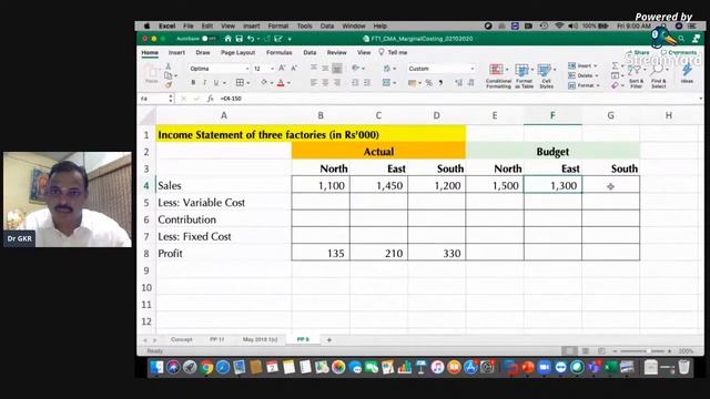 CA Inter - Paper 3 - Cost & Management Accounting - Nov 2020 - Fast Track - Dr GKR - Day 2 смотреть онлайн