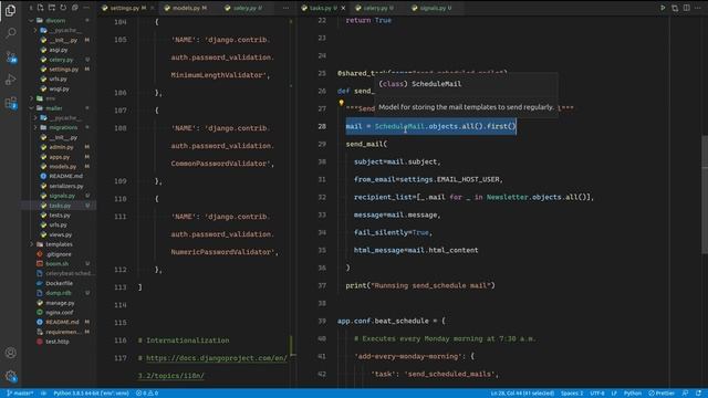Newsletter Mail / Schedule Mails in Django using Message Queue | Celery/REDIS/Django смотреть онлайн