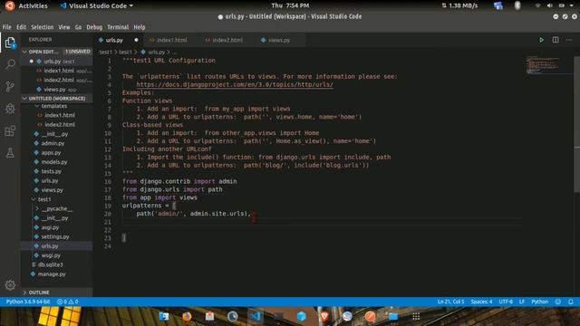 how to import more html files in django | Tamil | tutorial 5 смотреть онлайн