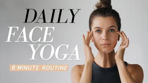 Daily Face Yoga | Face Sculpting Massage for every day | 8 Min. to Radiant Skin & Natural Glow смотреть онлайн