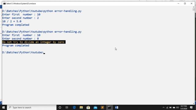 exception handling in python | error handling in python смотреть онлайн