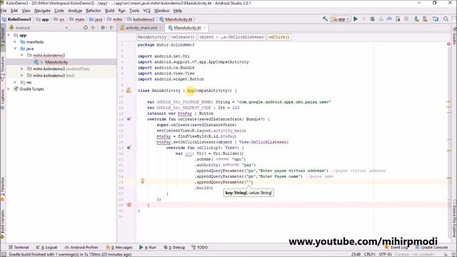 #72 Kotlin Android Tutorial | Google Pay API for India (Google Tez) смотреть онлайн