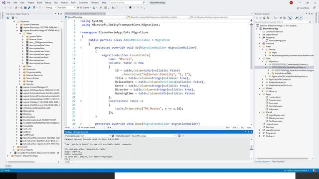 ASP.NET Core 3.1 Blazor CRUD Application (Add Migration to Create Movies Table - Part 7) смотреть онлайн