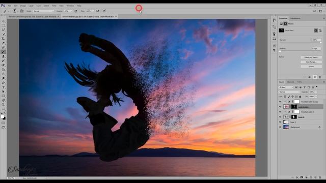 Dispersion Effect | Photoshop CC 2017 Tutorial смотреть онлайн