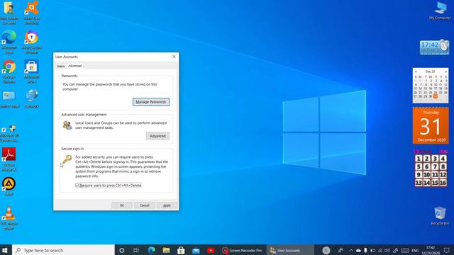 Enable Ctrl-Alt-Delete to login in Windows 10 смотреть онлайн
