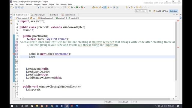 4: Creating label and text field | Java Awt Tutorial | Devil Programmer смотреть онлайн