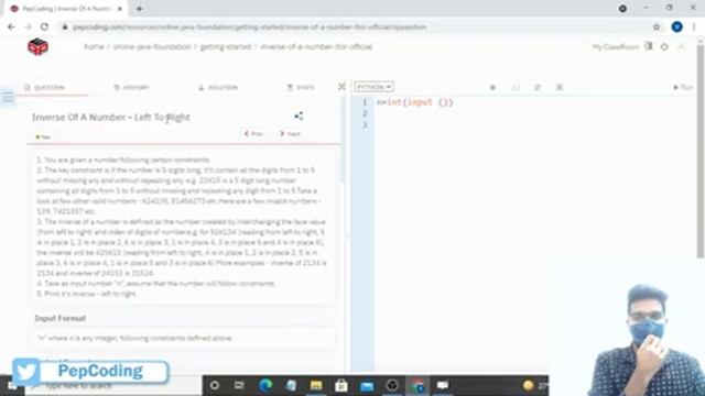 Inverse Of A Number - Left To Right | Basics of Programming | In English | Python | Video_20 смотреть онлайн
