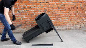 Мангал своими руками. Сборка мангала -печи под казан.