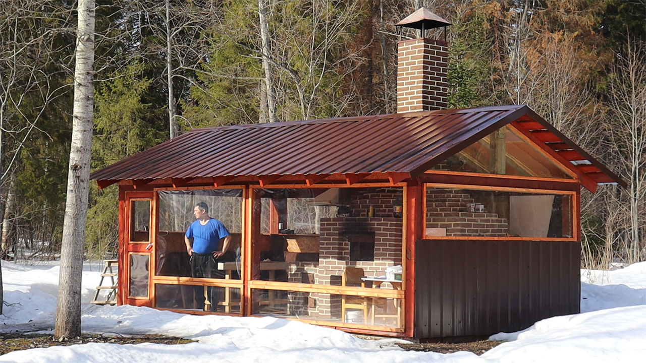 Весна на Урале! Сижу в теплом домике и готовлю вкусняшку! смотреть онлайн