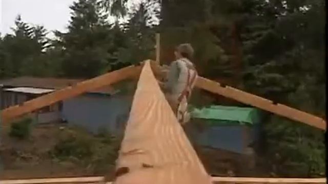 Сборка каркасной крыши