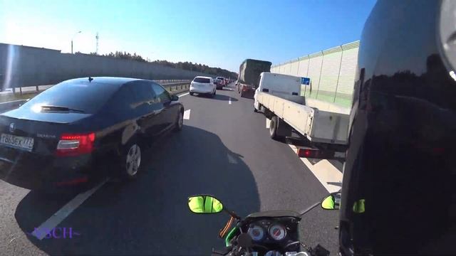 Заправка, пробка на М-4 108-й  километр. 