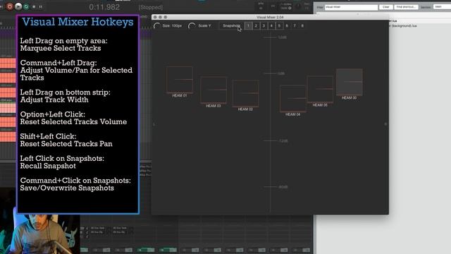 MPL_Visual Mixer Tutorial | Free REAPER Custom Script