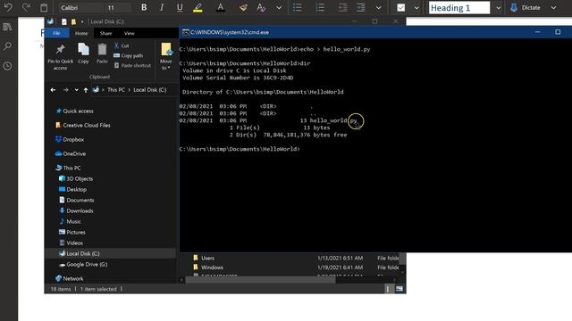 Command Line and Python: Windows смотреть онлайн