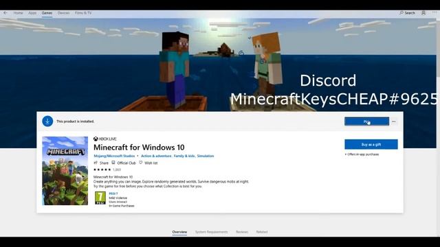 CHEAP MINECRAFT WINDOWS 10 EDITION KEY! ONLY $5 CHEAP!