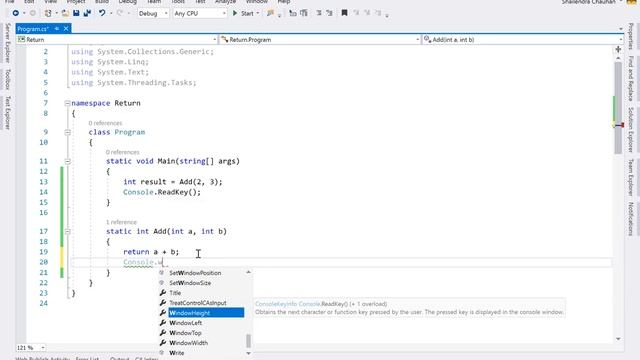 Return Statements in C# - Part 29 | C# Tutorial смотреть онлайн
