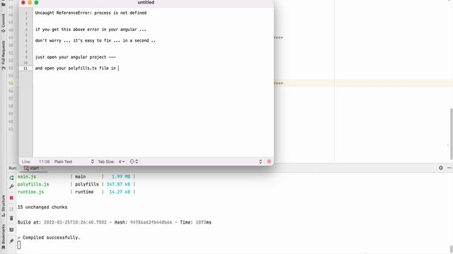 Uncaught ReferenceError: process is not defined , Angular 12,13 Error Fixed. смотреть онлайн