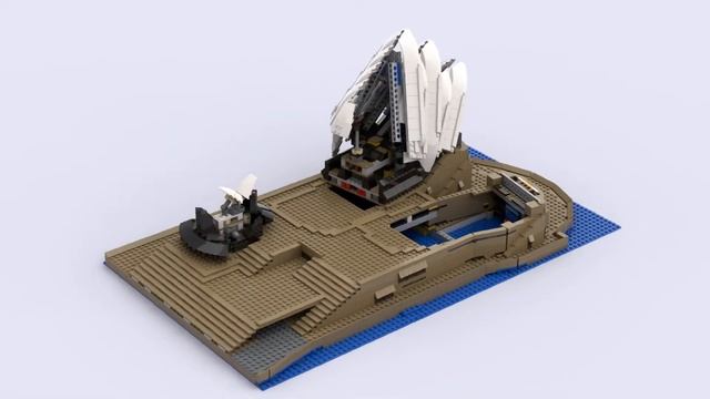 Lego Sydney Opera House™ 10234 assembling, generated by Bricklink Studio 2.0 смотреть онлайн