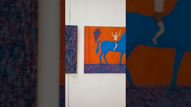 Экспозиция персональной выставки Кансейт К.Л. музей им.А.Кастеева г.Алмата смотреть онлайн