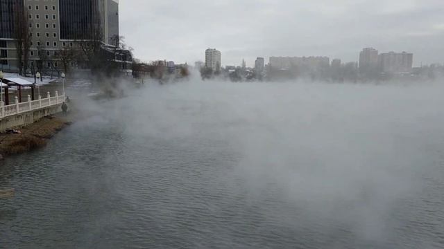 Река Кубань - облака над водой. смотреть онлайн