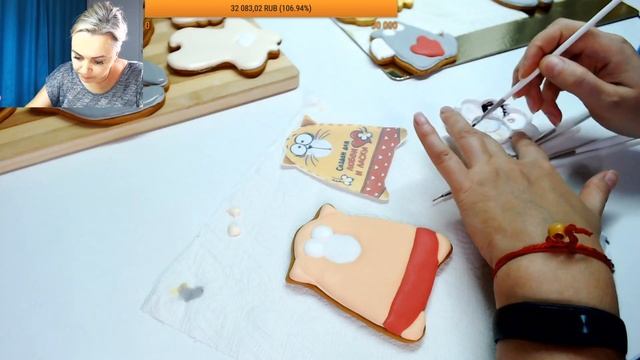 Заливаем пряники / Прорисовываем элементы на пряниках / не урок смотреть онлайн