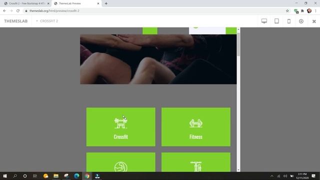 Crossfit 2: Free Bootstrap 4 HTML5 Fitness Website Template смотреть онлайн