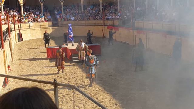 Парк Европа окончание шоу Победа над Черным рыцарем смотреть онлайн