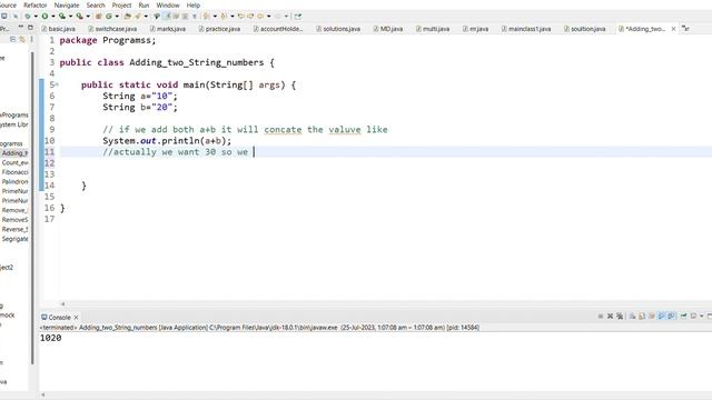 Adding two String numbers java смотреть онлайн