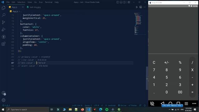 Create Calculator In React Native | Internship Task | UI Clone | React Native Tutorial In Hindi #36 смотреть онлайн