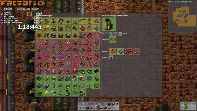 Factorio Speedrun in 2:36:19 by AntiElitz (any%) смотреть онлайн