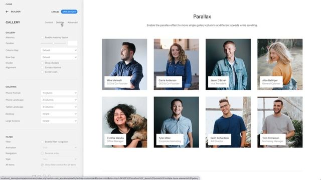 Using the Gallery Element | YOOtheme Documentation смотреть онлайн