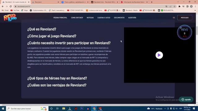 ✅REVOLAND: NUEVO JUEGO NFT GRATUITO! (O CON BAJA INVERSIÓN) PARA GANAR DINERO | COMO THETAN ARENA🤑 смотреть онлайн