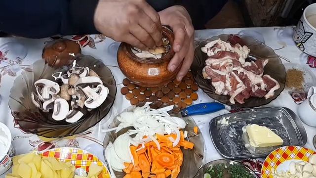 Горшочки в домашней печи.НУ ОЧЕНЬ ВКУСНО!!!! смотреть онлайн