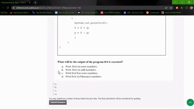 Nptel | Programming in Java | Week 1 Assignment 1 Solution | Quiz + Programming Assignment смотреть онлайн