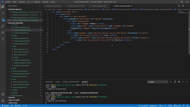 Autenticación Keycloak + Angular 10 + Spring-Boot full-stack: Parte 9 смотреть онлайн