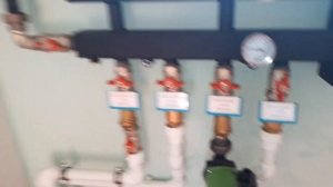 Комбинированная система отопления от газового котла и от камина с водяным контуром.