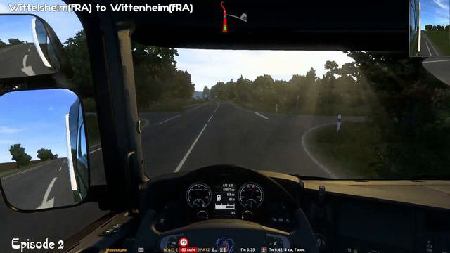 FSG Map 1.4 / ETS2 1.44 / Wittelsheim🇫🇷 to Wittenheim🇫🇷 / Scania Streamline Topline 480
