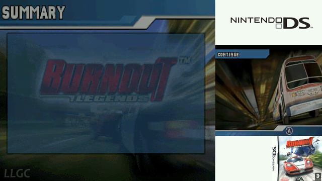 Burnout : Legends (2005) Nintendo DS Gameplay In HD (DeSmuME)