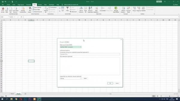 Connecting Excel to MySQL via ODBC Driver