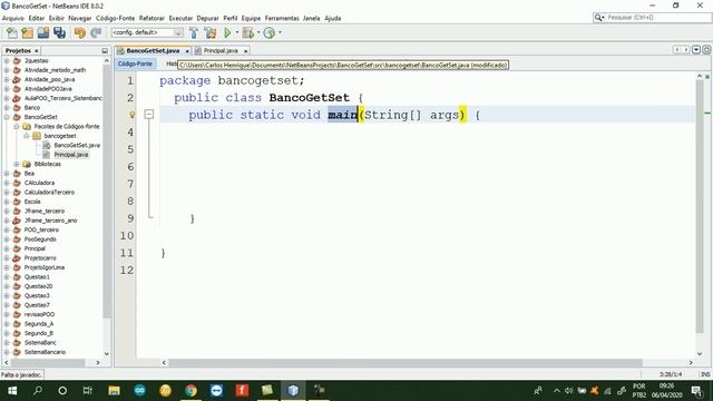 JAVA POO MÉTODO GET SET смотреть онлайн