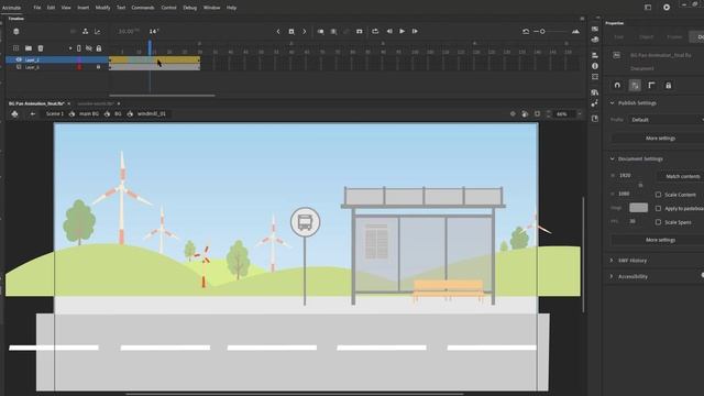 Learn Adobe Animate Tutorial 20 - Background Animation | Scooter Animation in Adobe Animate смотреть онлайн