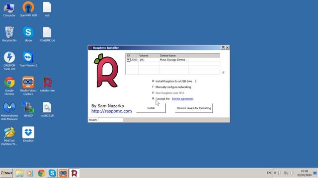 Raspbmc: Installation смотреть онлайн
