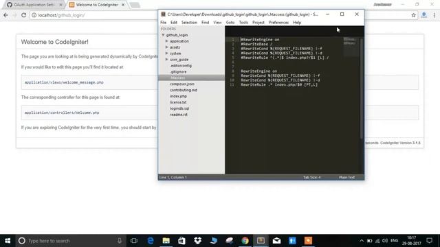 github login with codeigniter + App creation in github смотреть онлайн