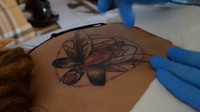 Татуировка, процесс нанесения Time lapse смотреть онлайн