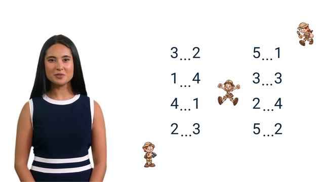 6. Сравнение чисел. Знаки больше, меньше и равно. Математика 1 класс. Видеоурок с аватаром смотреть онлайн